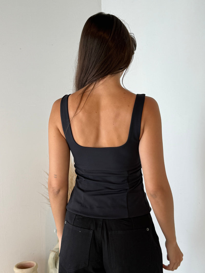 Solid Bustier Top