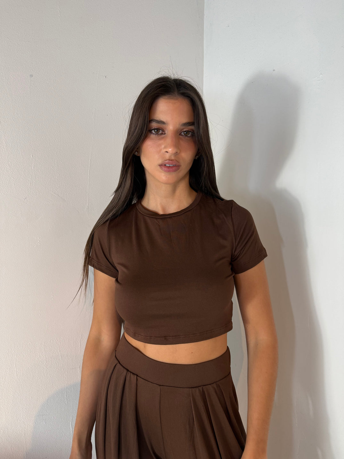 Crop SS Tee & Pant Set