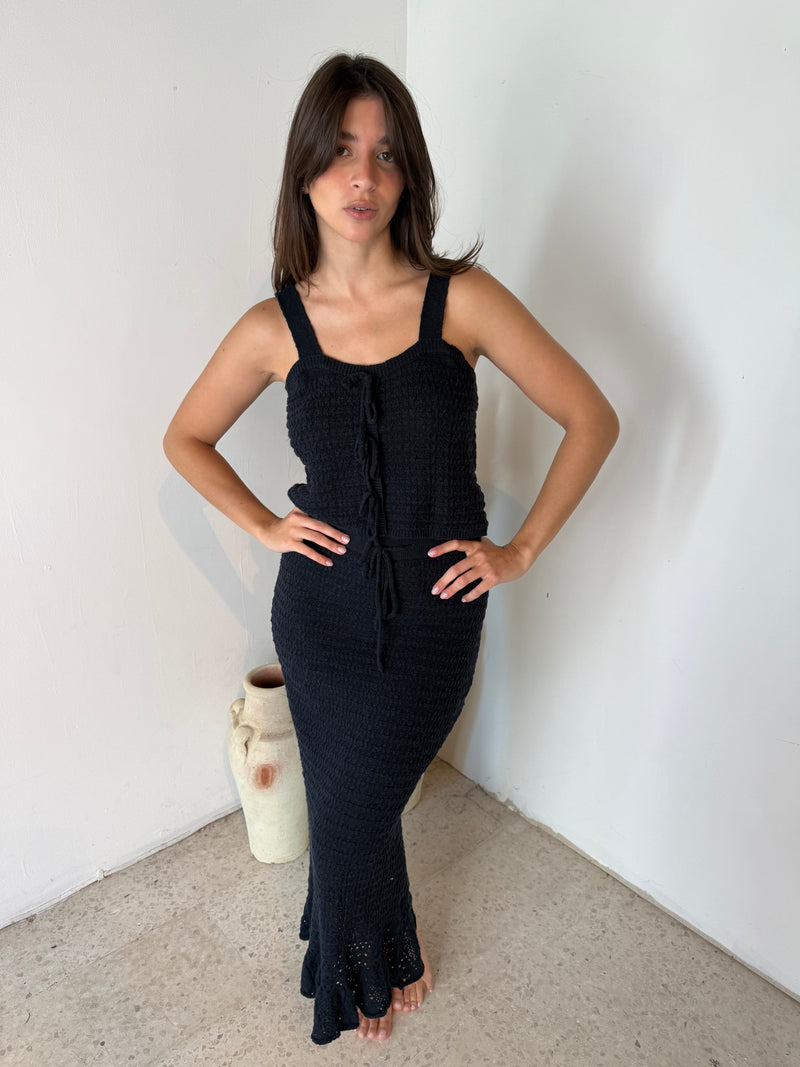 Navy Knit Set