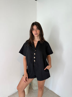 Denim SS Romper