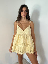 Butter Eyelet Cami Set