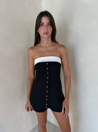 Black Tube Top & Short Set