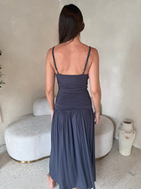Ruched Bodice Maxi Dress