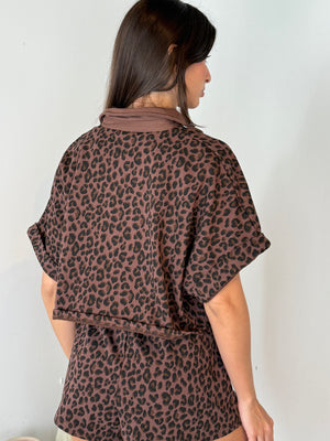 Leopard SS Top & Short Set