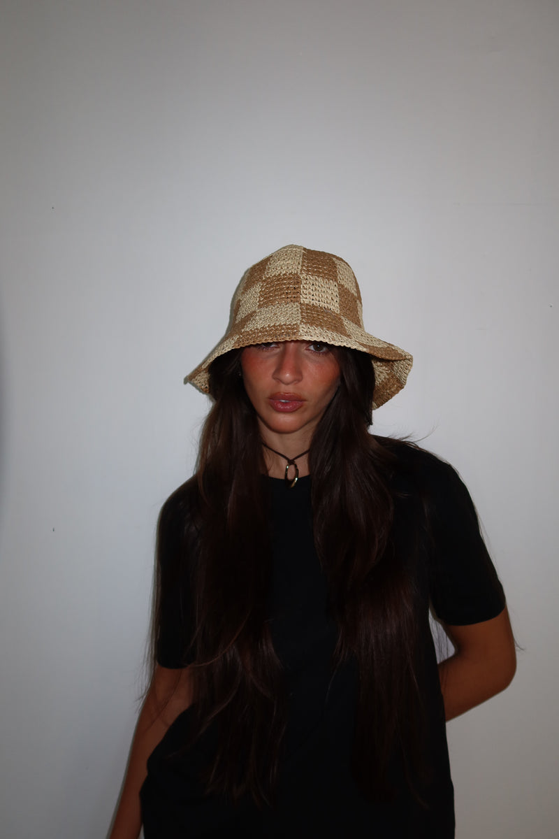 Checkered Bucket Hat