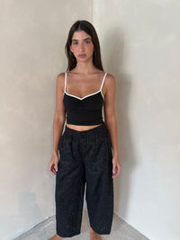 Black Eyelet Pants