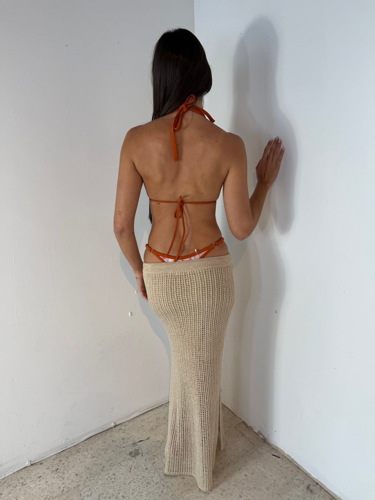 Crochet Drawstring Skirt
