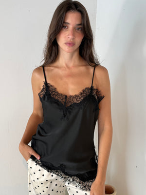 Black Lace Cami Top