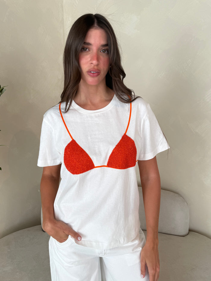 Beaded Bikini Graphic Tee