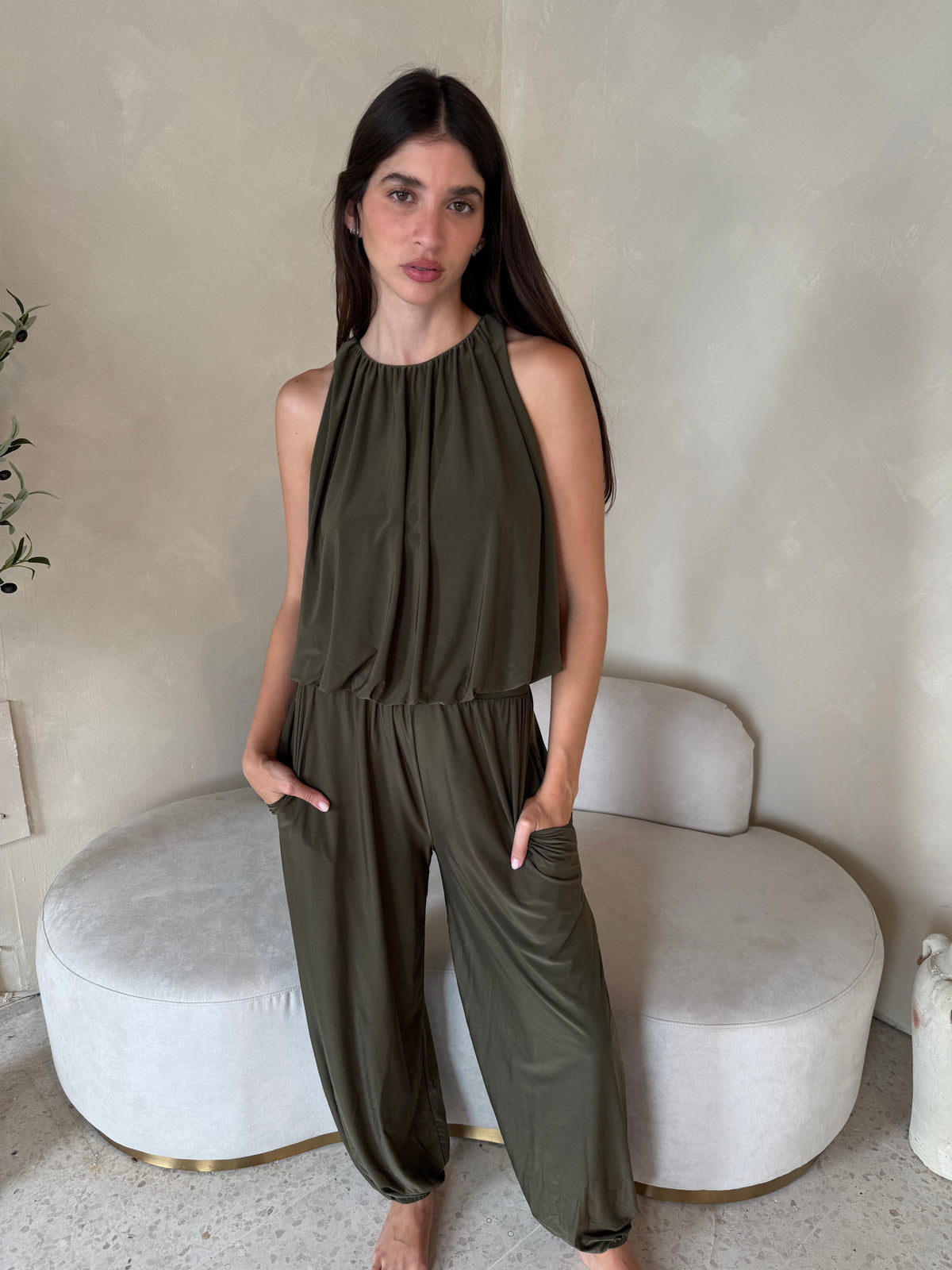 Solid Bubble Top & Pant Set