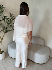 Sheer Cape Dress