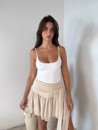 Taupe Flare Skirt