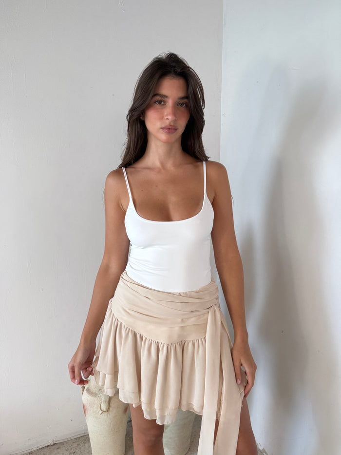 Taupe Flare Skirt