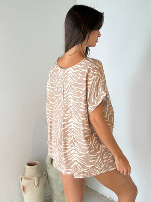 Taupe Printed Set