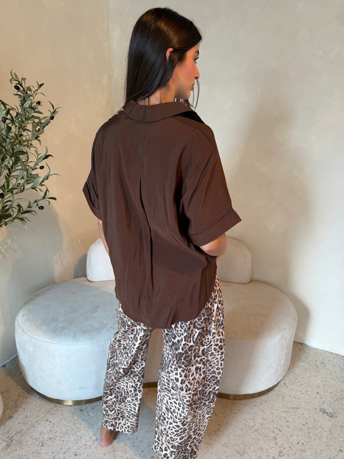 Elsie Leopard Barrel Pants