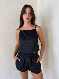 Black Linen Set
