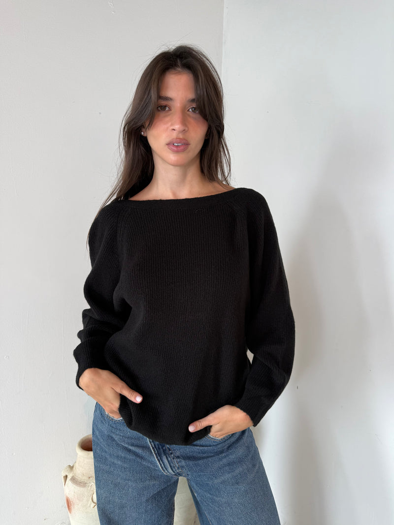 Black Sweater Top