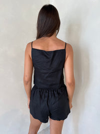 Black Linen Set
