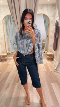 Denim Cropped Jeans