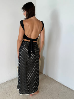 Open Back Tie Top