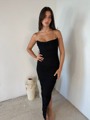 Black Mesh Dress