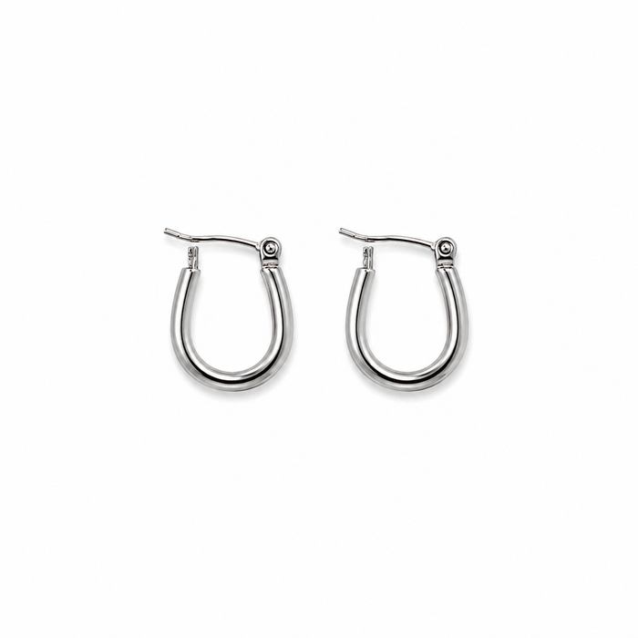 Mini Silver Hoop Earrings