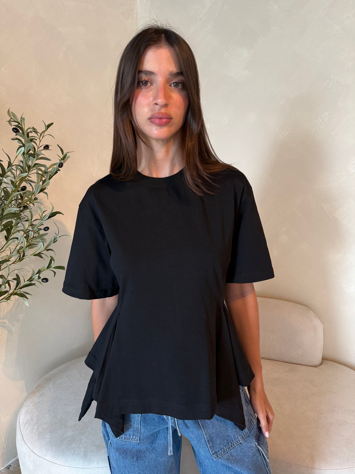 Peplum Cotton Top