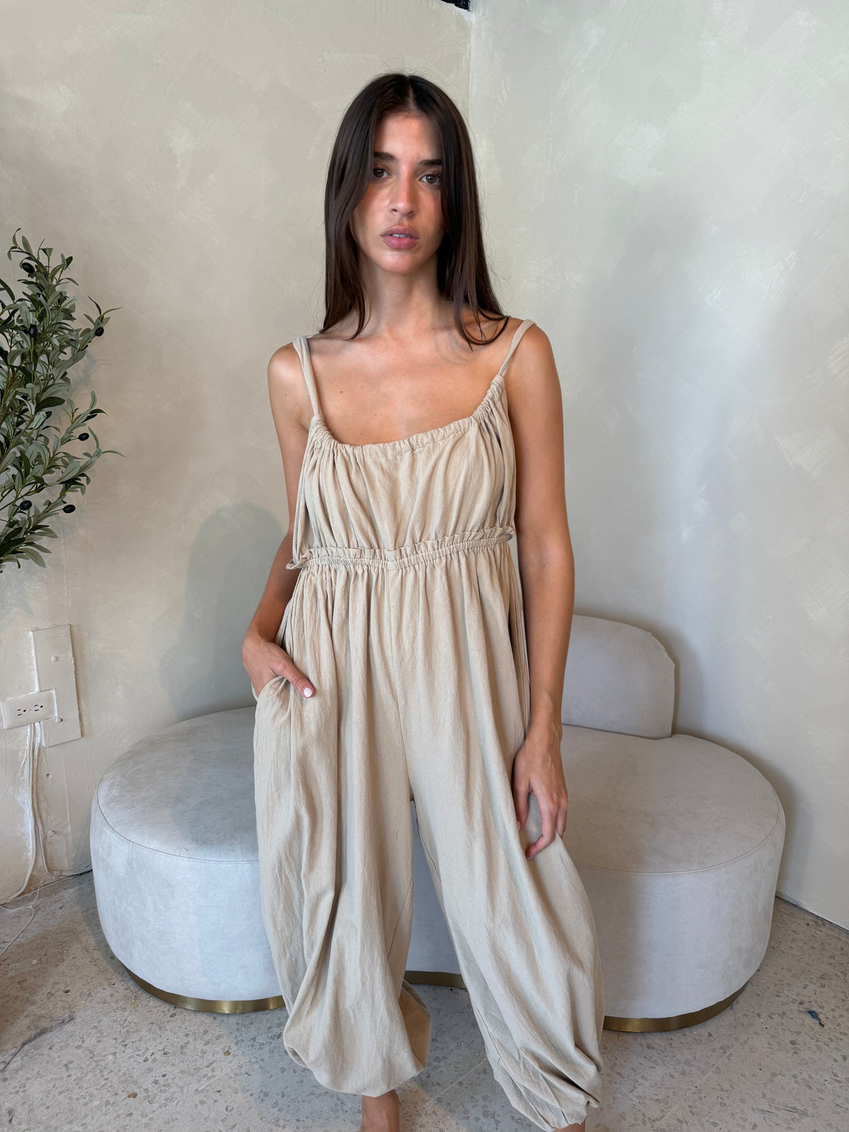 Sand Balloon Jumpsuit