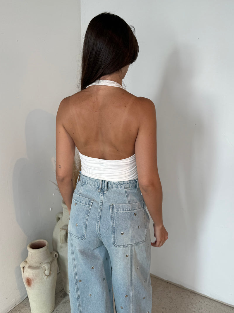 Halter Ruched Top