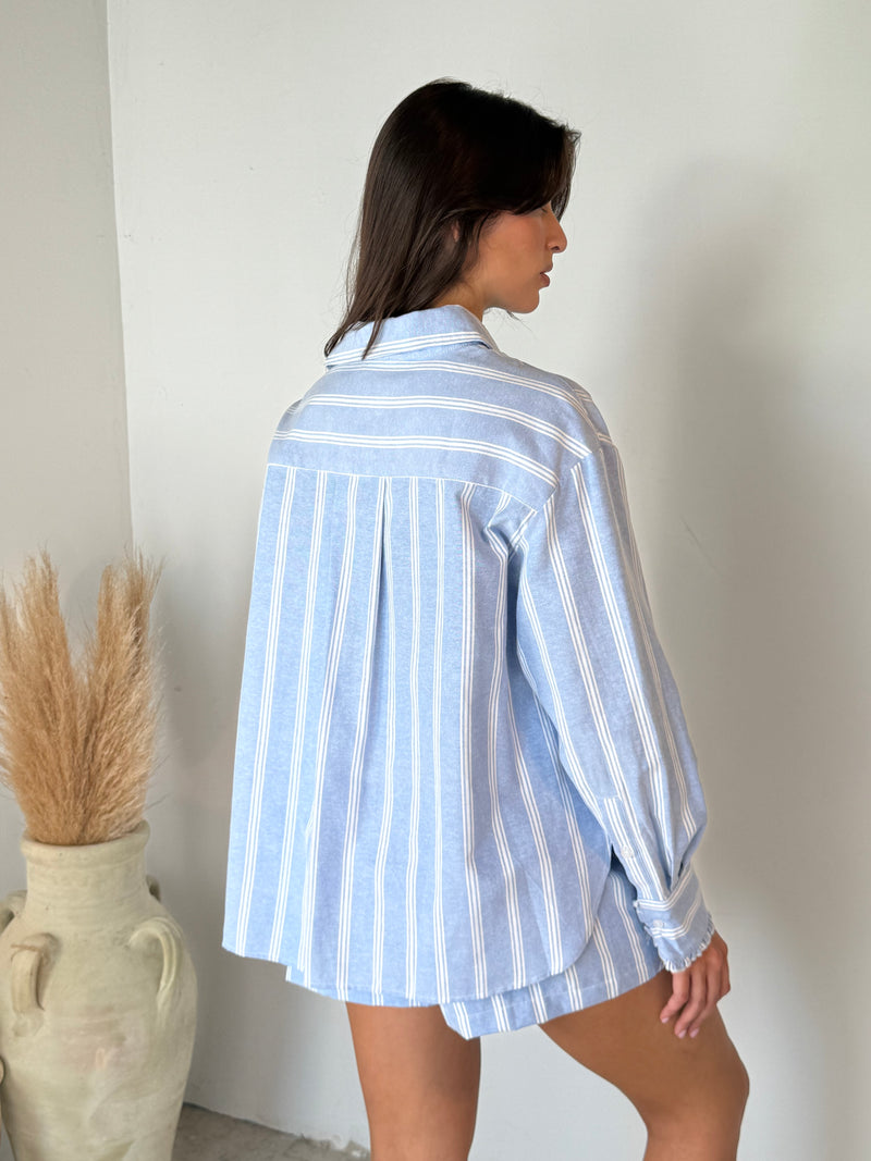 Pin Stripe Top & Short Set