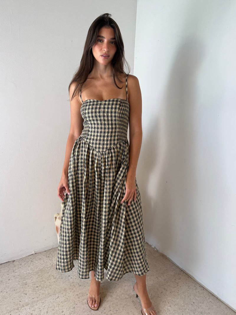 Checkered Maxi Dress