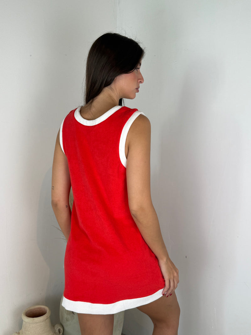 Red Terry Dress