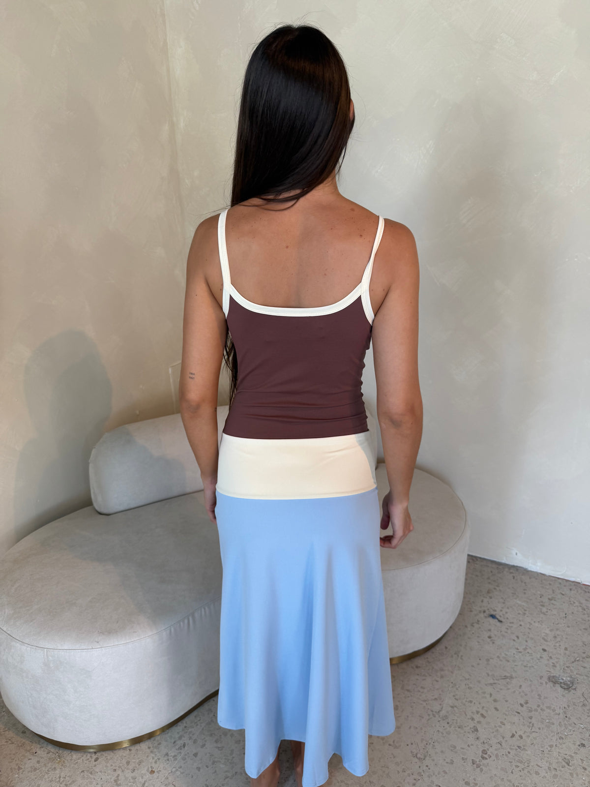 Color Block Maxi Dress