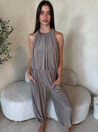 Mocha Bubble Top & Pant Set