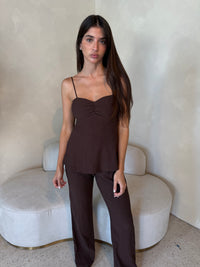 Choco Crinkle Jumpsuit