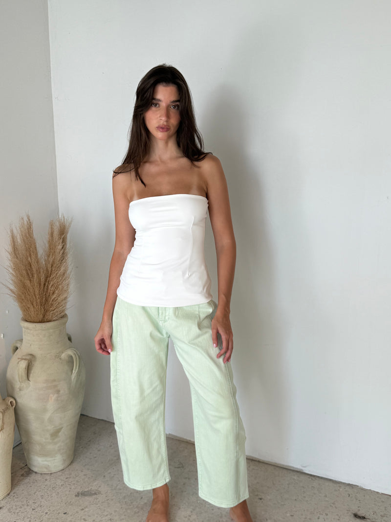 Pop Color Barrel Pants