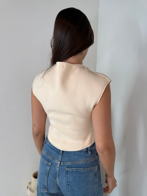 Cream Solid Top