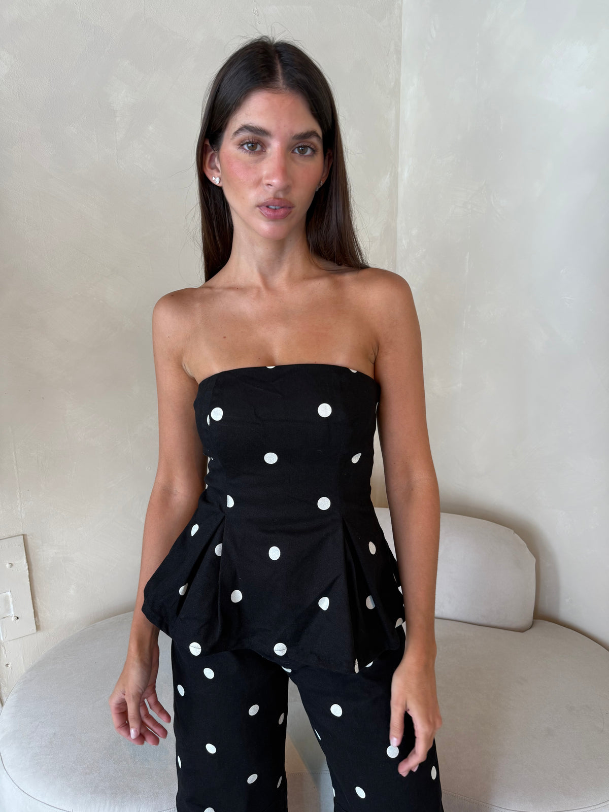 Polka Dot Top & Pants Set