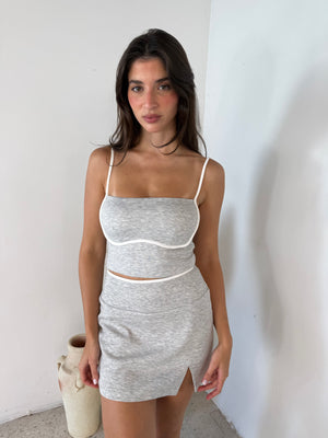 Scuba Crop Top & Skort Set