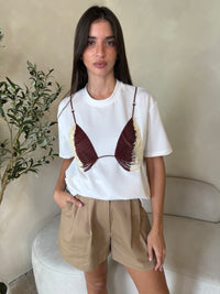Tan Twill Shorts