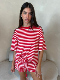 Stripe SS Tee & Short Set