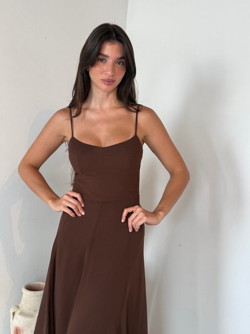 Strappy Ruffle Maxi Dress