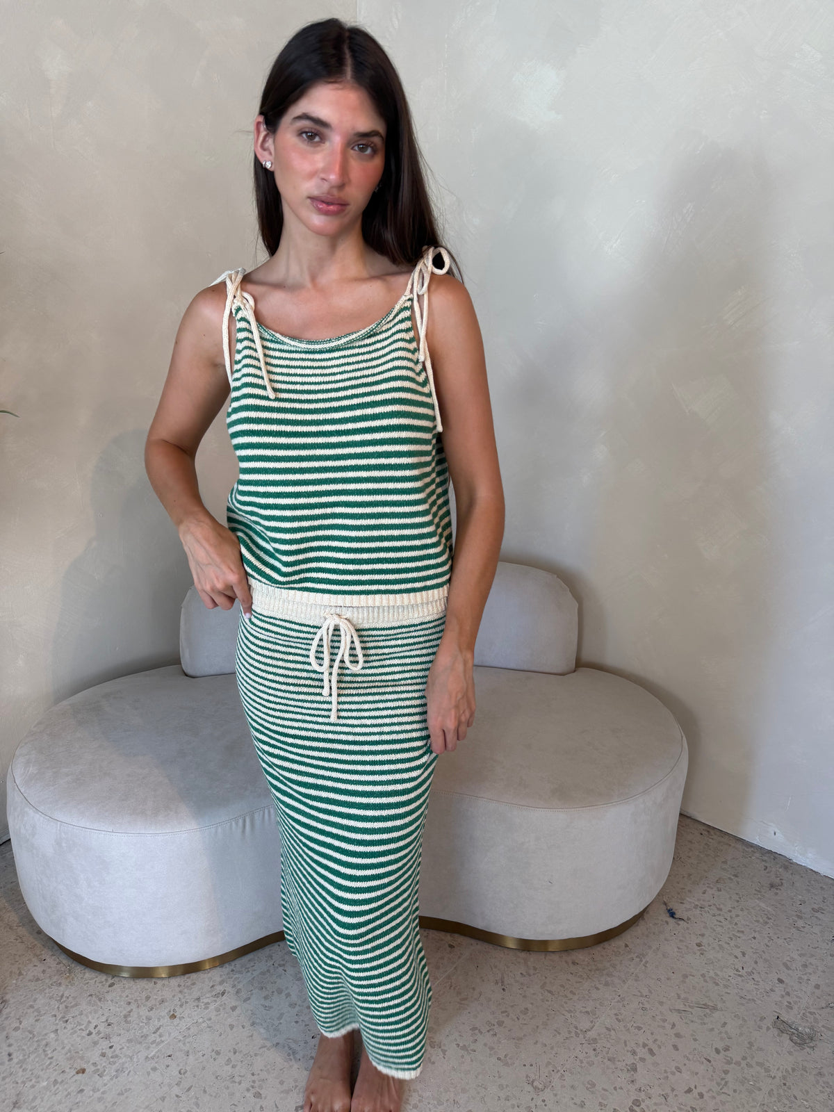 Green Stripe Set