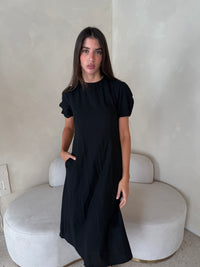 SS Black Midi Dress