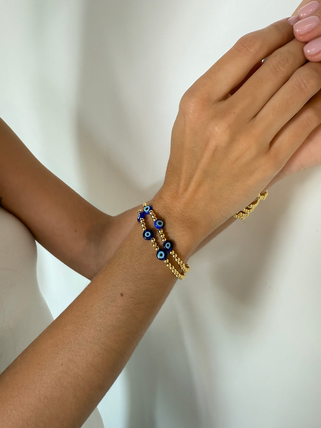 Blue Eye Gold Bracelet
