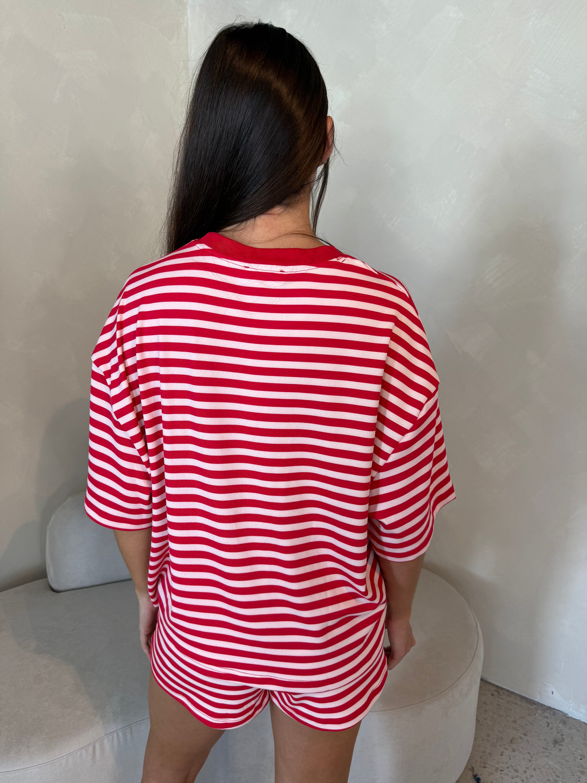 Stripe SS Tee & Short Set
