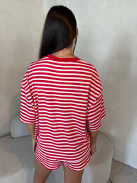 Stripe SS Tee & Short Set