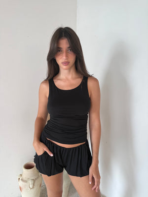 Black Modal Tank & Short Set