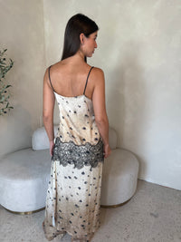 Satin Lace Printed Set