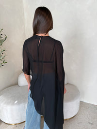 Sheer Cape Top